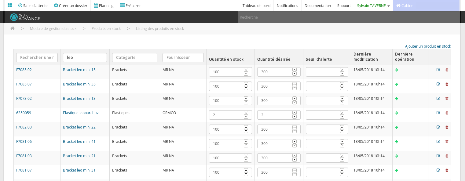 Gestion des stocks